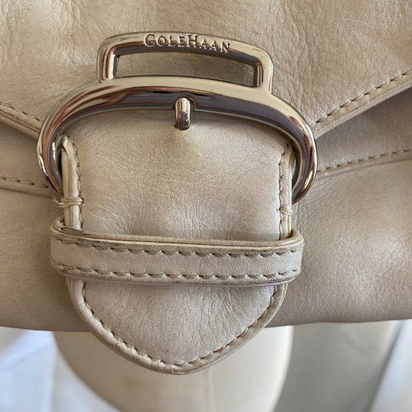 Cole Haan White Leather Shoulder Bag - Picture 9 of 10